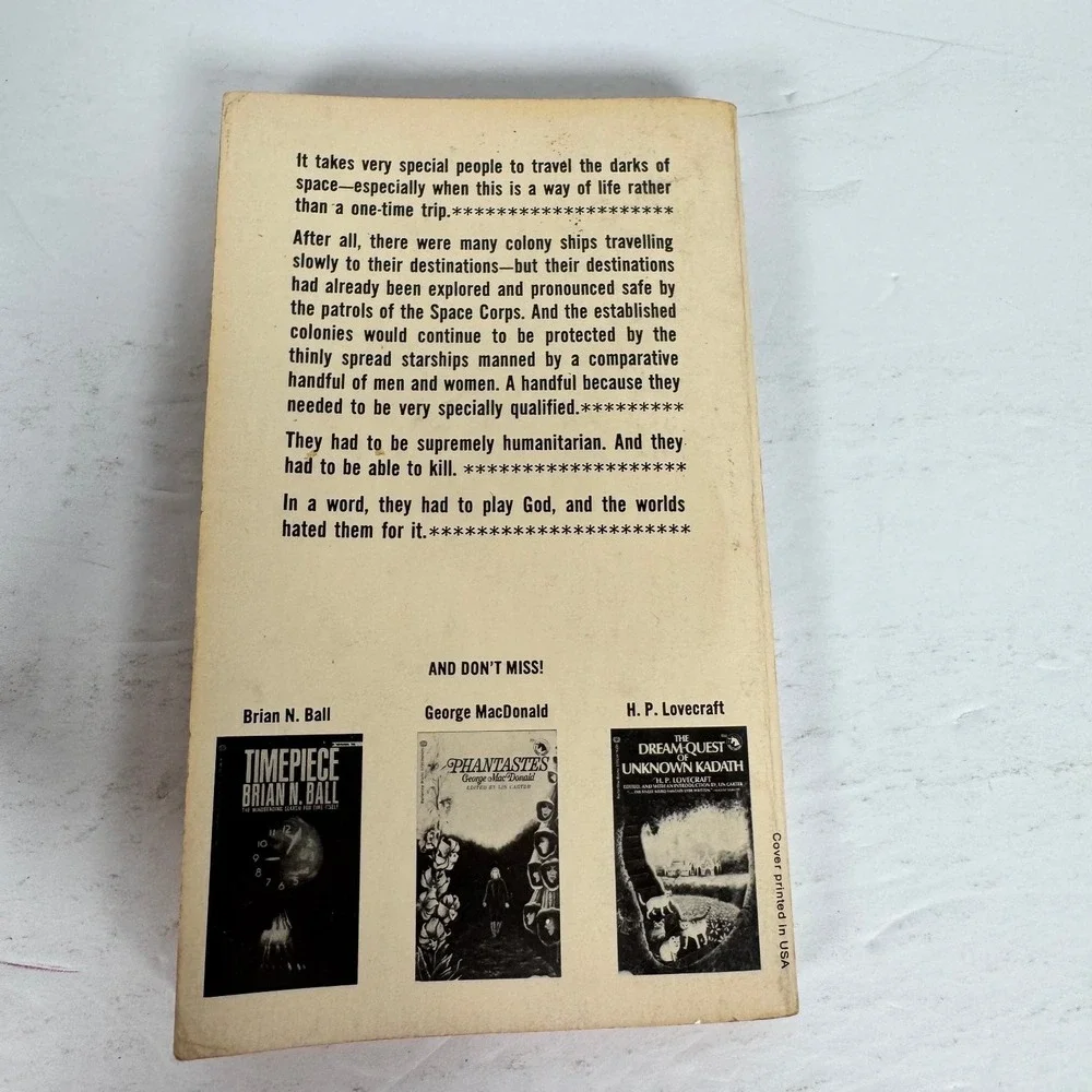 A Thunder of Stars Dan Morgan John Kippax‎ 1970 First Printing Sci-Fi Ballantine
